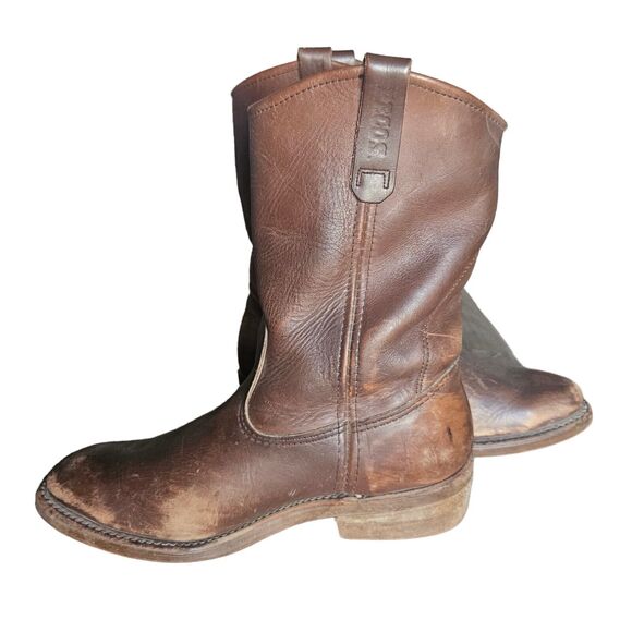 Vintage Red Wing 1155 Pecos Mens Brown Leather NailSet Boots Size 8.5 EE - Picture 5 of 11